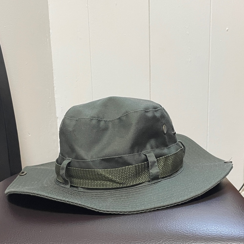Unisex Olive Green Safari Hat